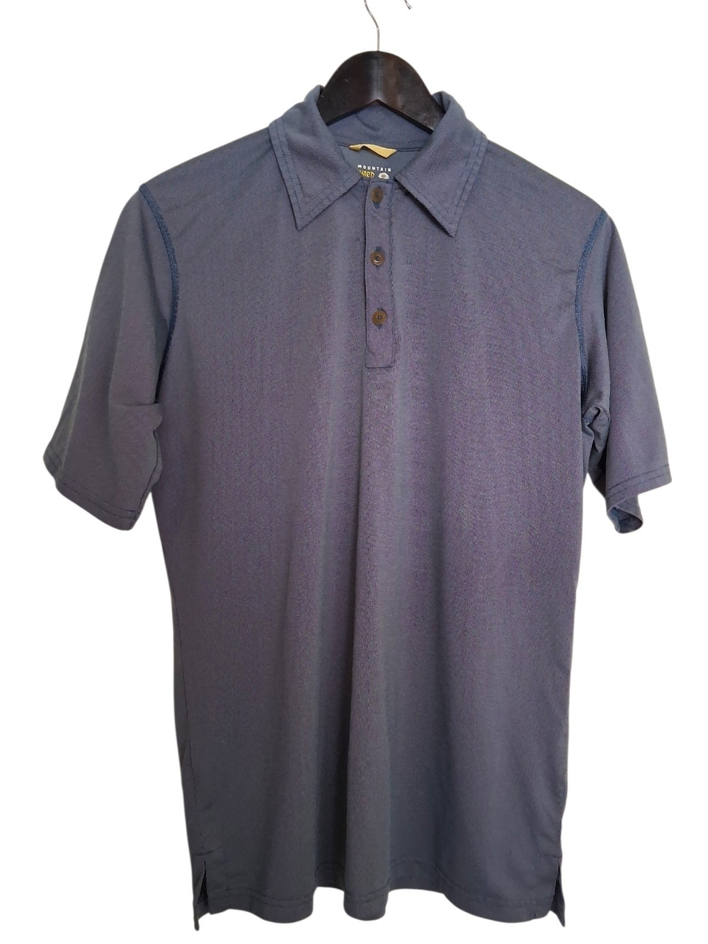 ​Mountain Hardwear Slate Blue Vented Short Sleeve Polo Shirt Men’s Size Medium